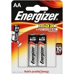 Батарейка ENERGIZER алкалиновая MAX E91 тип АА 2шт