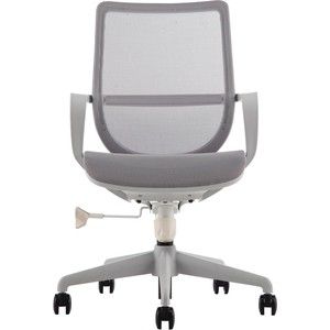 Кресло офисное NORDEN Гэлакси gray LB/ серый пластик/серая сетка/серая ткань