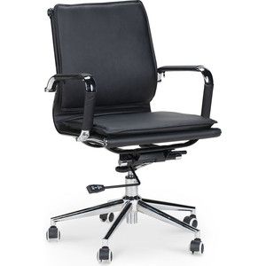 Кресло офисное NORDEN Хельмут black сталь + хром/черная сетка