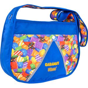 Сумка для мамы на коляску Pituso CARAMEL NEW BAG цвет васильковый/принт карамелька 201611