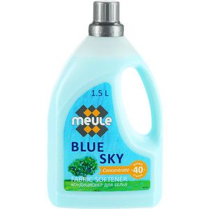 Концентрированный кондиционер Meule для белья Голубое Небо Blue Sky Softeher (40 стирок), 1.5л