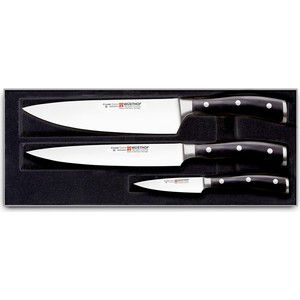 Набор кухонных ножей 3 предмета Wuesthof Classic Ikon (9601 WUS)