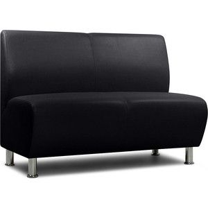 Модульный диван Шарм-Дизайн Гамма черный 2-х местный
