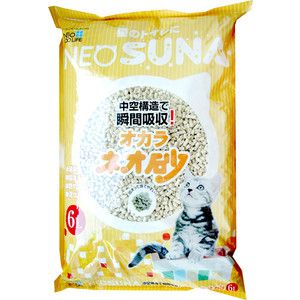 Наполнитель Neo Loo Life Neo Suna комкующийся с интенсивной защитой от запаха, на основе соевых бобов (смываемый в канализацию) для кошек 6л