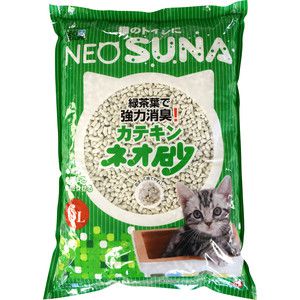 Наполнитель Neo Loo Life Neo Suna комкующийся с экстрактом зеленого чая для кошек 6л