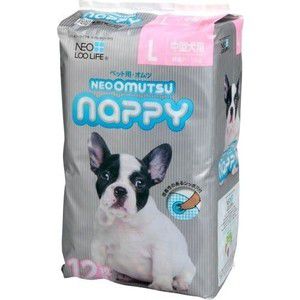 Подгузники Neo Loo Life Neo Omutsu Nappy размер L для собак весом 7-12кг 12шт