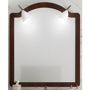 Зеркало Opadiris Виктория 90 с светильниками, светлый орех Р10 с патиной (Z0000001175 + Z0000002331)