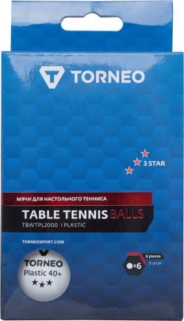 Torneo Набор мячей для настольного тенниса Torneo, 6 шт