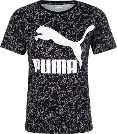 Puma Футболка женская Puma Classics Logo AOP, размер 48-50