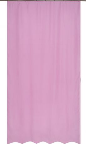 Тюль на ленте «Polyone» 140X260 см цвет тёмно-розовый