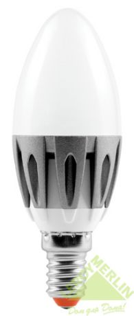 Лампа светодиодная Wolta свеча, 4 Вт, 350 лм, Е14, 220В, тёплый белый 3000К