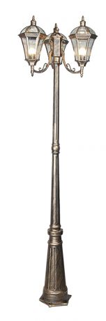 Столб уличный Elektrostandard «Capella» F/3, 3хЕ27х60 Вт, IP33, цвет бронза