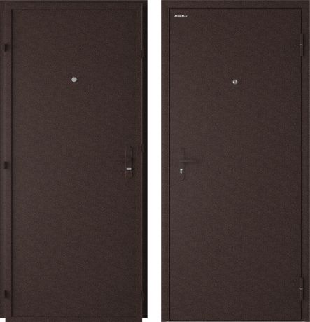Дверь входная металлическая Лидер, 960 мм, правая, цвет античная медь