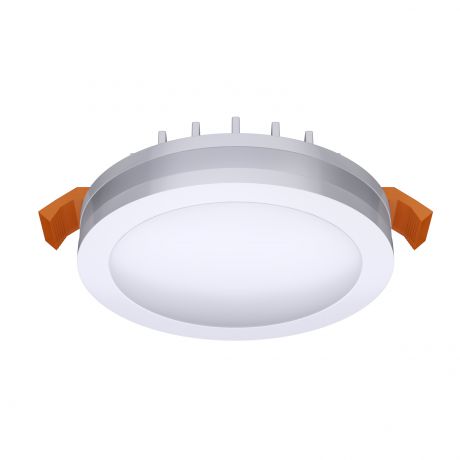 Светильник точечный встраиваемый круглый Albina 80 мм, 3.3 м², тёплый белый свет, цвет белый