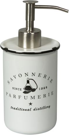 Дозатор для жидкого мыла Parfumer цвет белый/чёрный