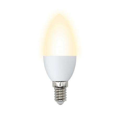 Лампа светодиодная Volpe Norma E14 220 В 7 Вт свеча 600 лм, тёплый белый свет