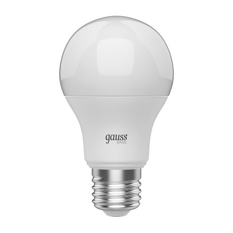 Лампа светодиодная Gauss Basic E27 220 В 9.5 Вт груша 820 лм, белый свет