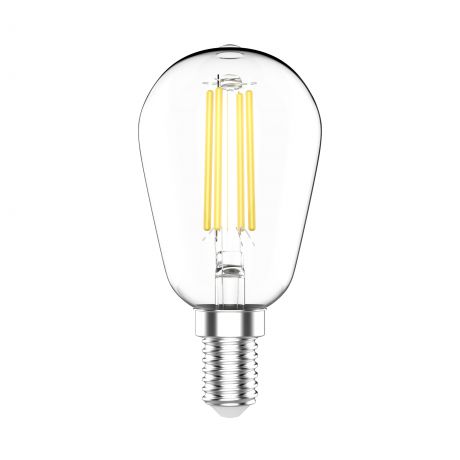 Лампа светодиодная филаментная E14 220 В 4.5 Вт декоративная прозрачная 470 лм тёплый белый свет