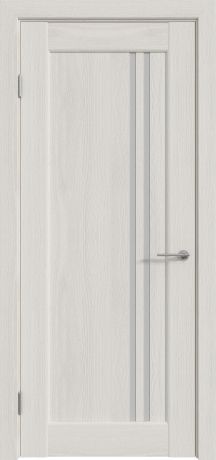 Дверь межкомнатная остеклённая Дельта вертикальная 80x200 см ПВХ цвет белёный дуб, с фурнитурой