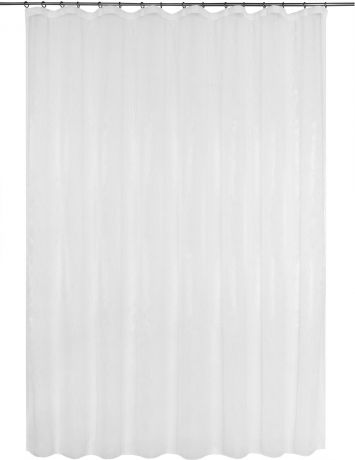 Тюль на ленте «Дождик», 250x260 см, полоски, цвет белый
