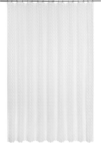 Тюль на ленте «Сканди», 250x260 см, геометрия, цвет белый