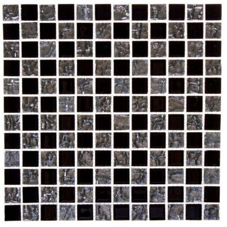 Мозаика, 30х30 см, стекло, цвет черный