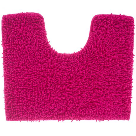 Коврик для туалета Crazy, 50x40 см, цвет розовый