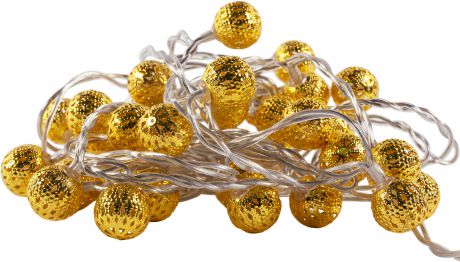Электрогирлянда-шнур «Золотой декор» 40 ламп, для комнаты