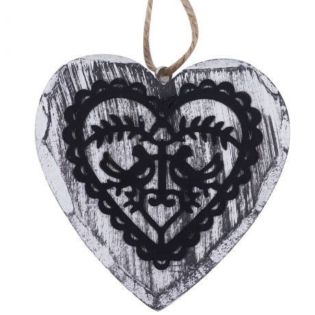 Ёлочное украшение деревянное «Сердце»