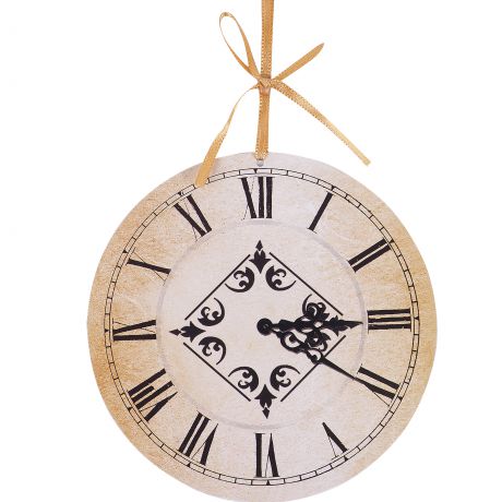 Ёлочное украшение «Часы» 12 см