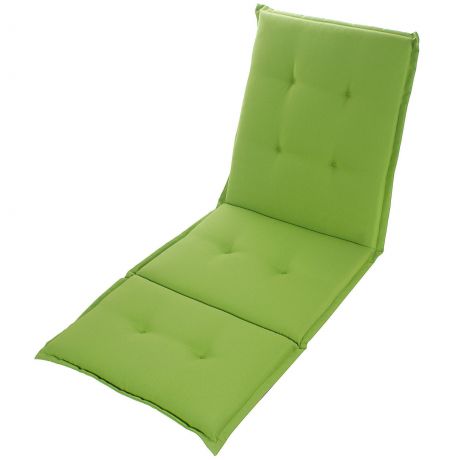 Подушка для шезлонга зелёная 165х65х5 см, полиэстер