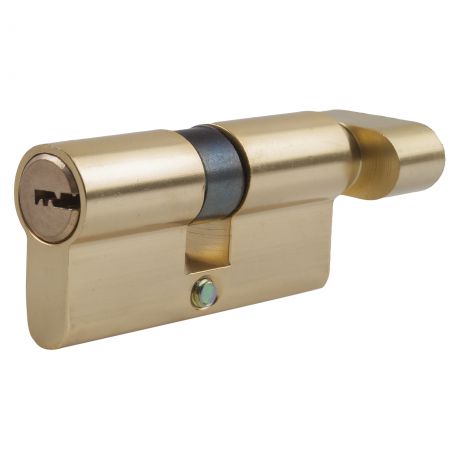 Цилиндр Standers 60, 30x30 мм, ключ-вертушка, цвет золото