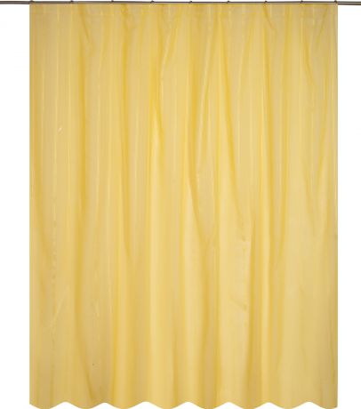 Тюль на ленте «Лиза» 300х280 см цвет жёлтый