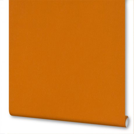 Обои флизелиновые Inspire с эффектом окрашенных стен оранжевые 0.53х10 м