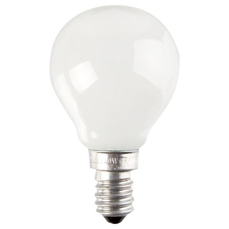 Лампа накаливания Osram шар E14 40 Вт матовая свет тёплый белый