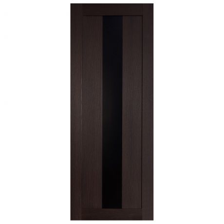 Дверь межкомнатная остеклённая Фортуна 200х70 см цвет венге