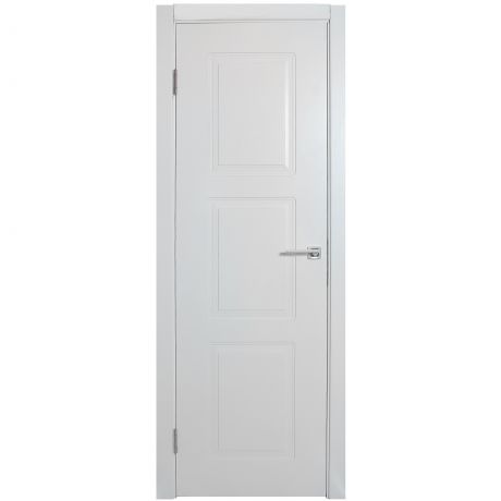 Дверь межкомнатная глухая Британия 200х60 см цвет белый