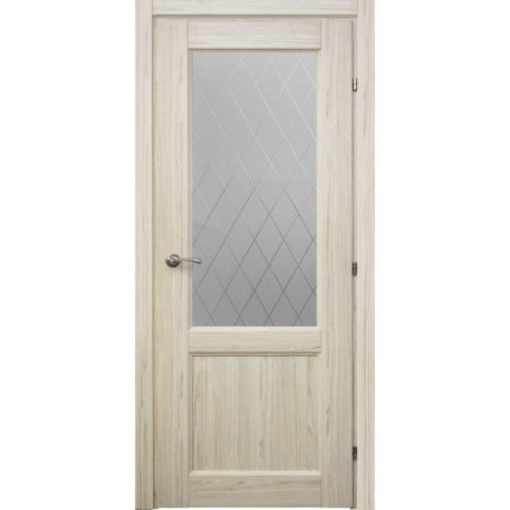 Дверь межкомнатная остеклённая Пино 60x200 см, CPL, с фурнитурой