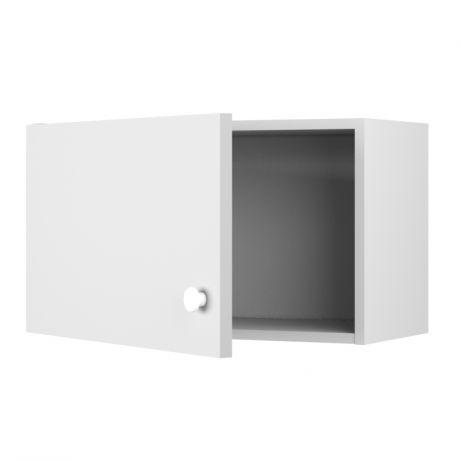 Шкаф навесной над вытяжкой «Бьянка См» с фасадом 35х60 см, ЛДСП, цвет белый