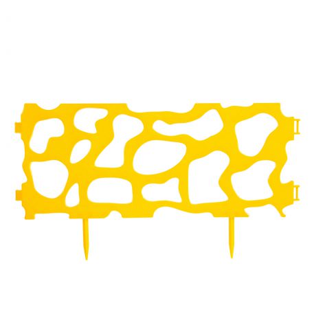 Забор «Рельефный» декоративный 3.2 м цвет жёлтый