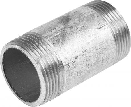 Фитинг резьбовой, оцинкованный, наружняя резьба, 1 1/4"х70 мм, сталь