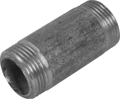 Фитинг резьбовой, оцинкованный, наружняя резьба, 3/4"х60 мм, сталь