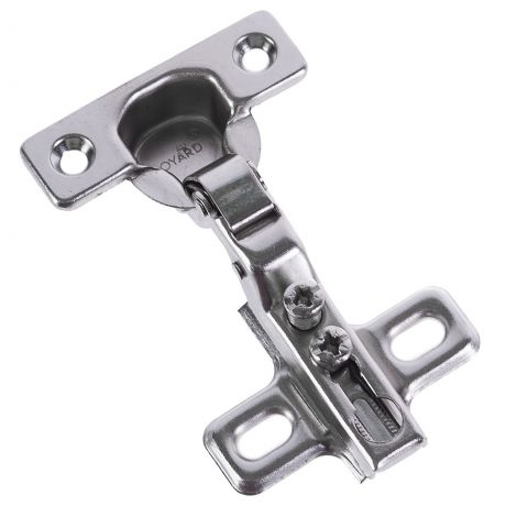 Петля полунакладная Boyard Key-hole H401В21, 17х54 мм, сталь, цвет сталь, 2 шт.