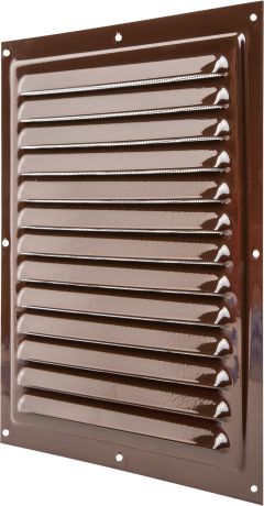 Решетка вентиляционная с сеткой Вентс МВМ 250 с, 250х250 мм, цвет коричневый