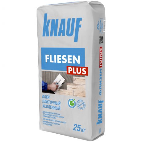 Клей для плитки усиленный Knauf Флизен Плюс, 25 кг