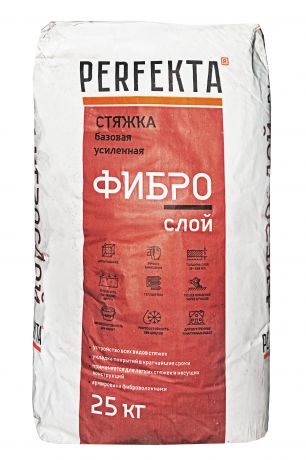 Стяжка пола Perfekta Фиброслой, 25 кг