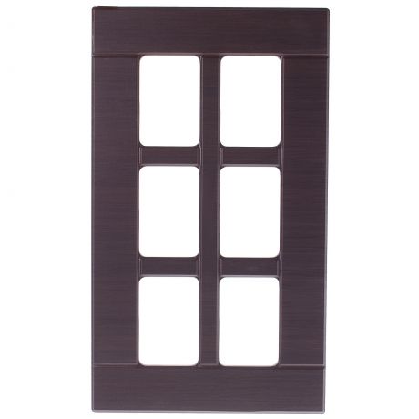 Витрина для шкафа Delinia «Тотеми» 60x35 см, МДФ, цвет чёрный