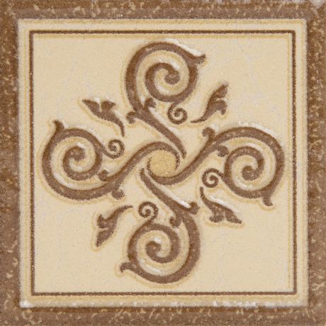 Декор «Гётеборг» 6х6 см цвет коричневый