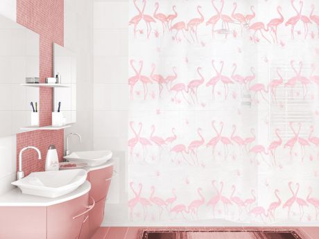 Штора для ванной комнаты «Maravillas» 180х180 см цвет белый