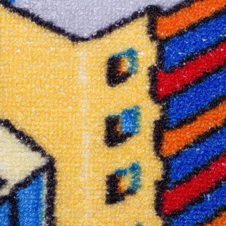 Ковровое покрытие «Нева Тафт Мегаполис 950» принт детский 4 м цвет серый